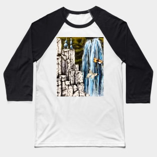 Icelandic Waterfall Baseball T-Shirt